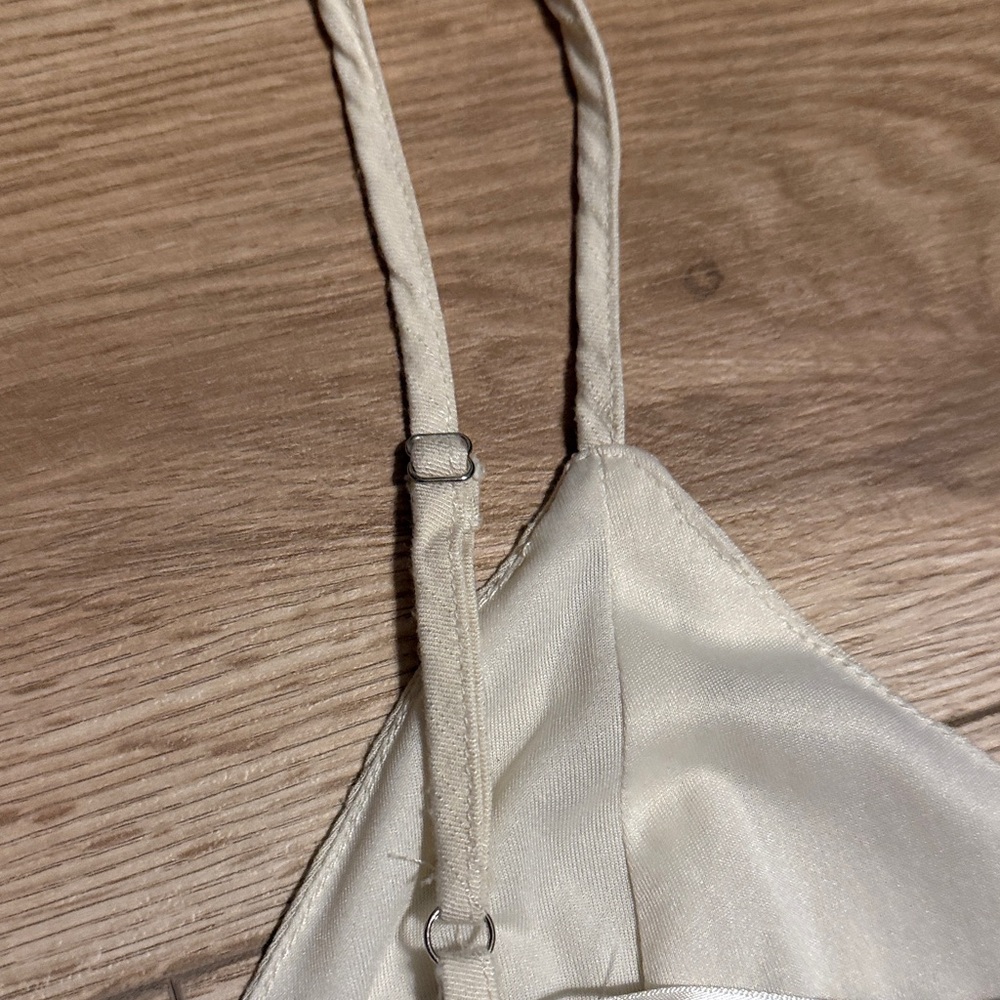Cream Spaghetti Strap Dress - Picture 6 of 6